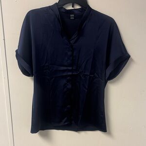 SHEIN Deep Navy Blouse